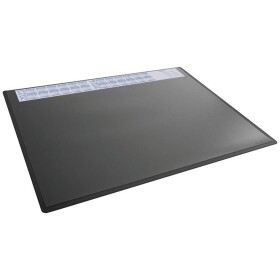 Durable 722301 722301 psací podložka Kalendář na 4 roky černá, transparentní (š x v) 650 mm x 500 mm - Podložka na stůl 650x500 mm s ročním kalendářem černá