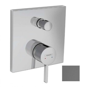 HANSGROHE - Finoris Baterie pod omítku, pro 2 spotřebiče, kartáčovaný černý chrom 76415340