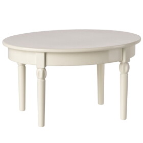 Maileg Jídelní stůl pro myšky Maileg Off White, bílá barva, kov