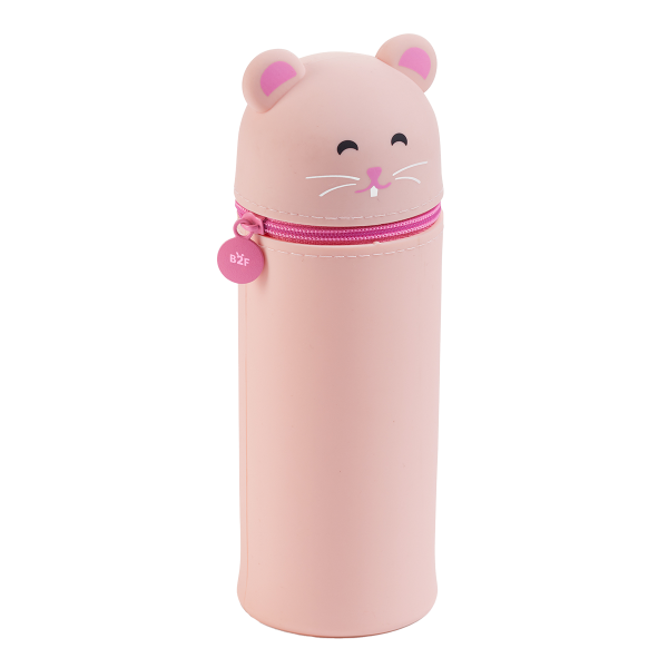 Miquelrius B2F - penál se zipem Little Pets, křeček, růžový