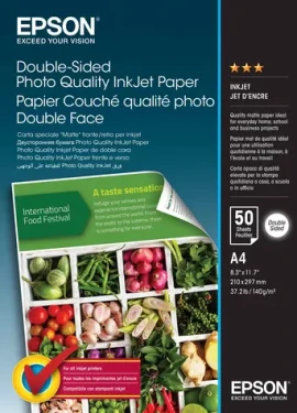 Epson Photo Quality oboustranný fotopapír / Fotopapír / A4 / matný / 140 g/m2 / 50 listů (C13S400059)