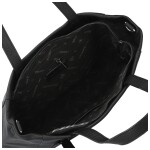 Módní dámská koženková kabelka na rameno Lamia, černá