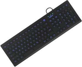 Keysonic KSK-8031INEL-B černá / Průmyslová klávesnice / Silikon / DE / USB (60529)