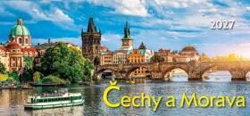 Kalendář 2027 stolní: ČECHY A MORAVA