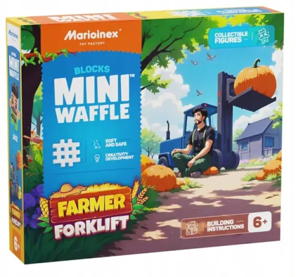 MARIOINEX Stavebnice Waffle Farmer - Vysokozdvižný vozík