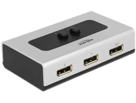 Delock DisplayPort Switch 2 - 1 / přepínač / manuální / 2560×1440 (87668)