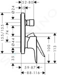 HANSGROHE - Talis E Vanová baterie pod omítku, kartáčovaný bronz 71745140