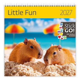 Nástěnný kalendář 2027 poznámkový Helma Little Fun