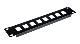 Equip EZKP-10-B černá / Patch panel / 10" / 1U / pro Keystone RJ45 / kov (EZKP-10-B)
