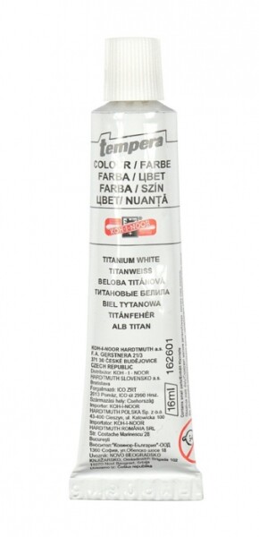 Koh-i-Noor temperová barva 16 ml - bílá