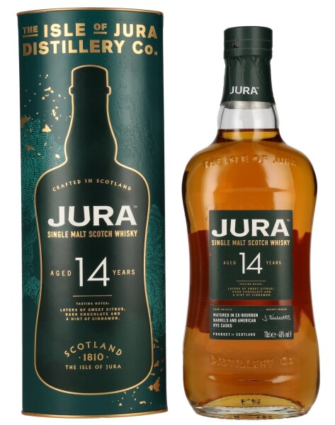 Jura American Rye Cask Single Malt Scotch Whisky 14yo 0,7L, 40%, -DB-