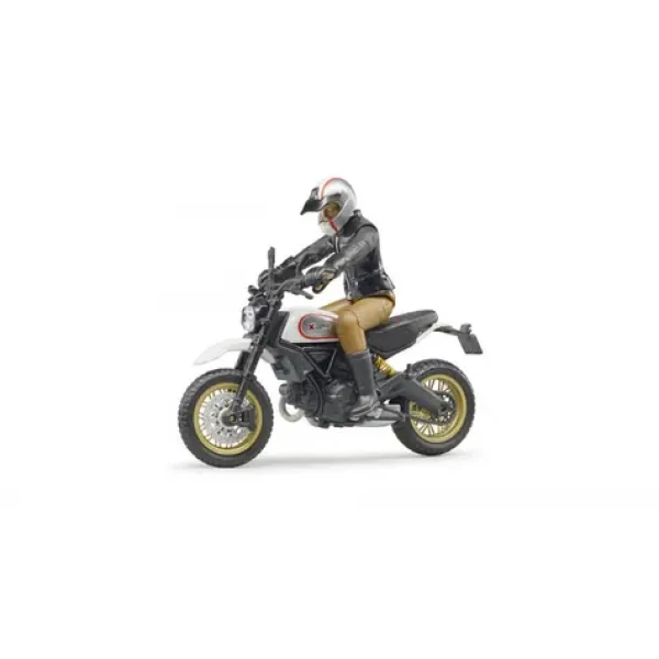 Bruder 63051 Ducati Scrambler Desert Sled s figurkou motorkáře / 1:16 / od 4 let (63051)