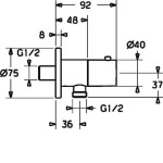 HANSA - Jet Nástěnný přípojný oblouk, chrom 51570173
