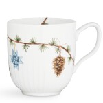 KÄHLER Hrnek Hammershøi Christmas 2020, zelená barva, bílá barva, porcelán