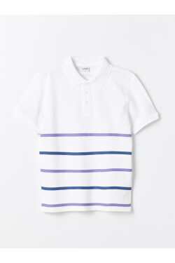 LC Waikiki Boy Polo Neck Striped Short Sleeve T-Shirt