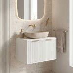 REA - Koupelnová skříňka pod umyvadlo Core 60cm White REA-M0400
