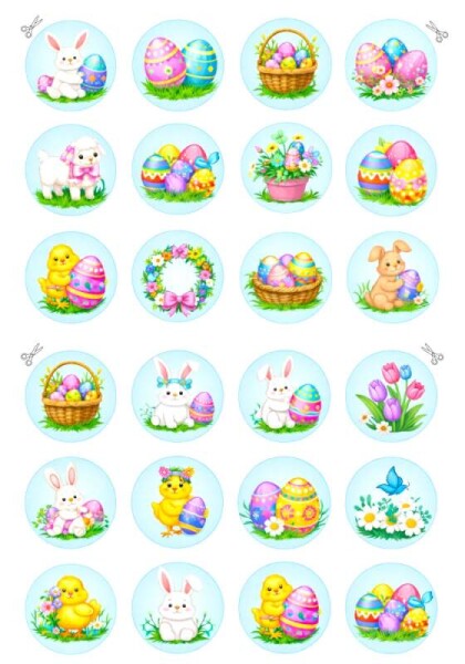 Obrázek Jedlý papír Velikonoce Barevné