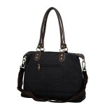 Trendy dámská textilní kabelka na rameno Petra, černá