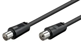 OEM Anténní kabel IEC (M)-(F) 5 m černá / Anténní kabel / 75 Ohm (11.92.4465)