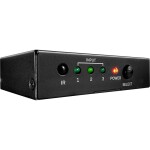 Digitus DS-55345 4 + 2 porty HDMI přepínač LED ukazatel, s dálkovým ovládáním, UHD, kovový ukazatel, lze spínat jednotli