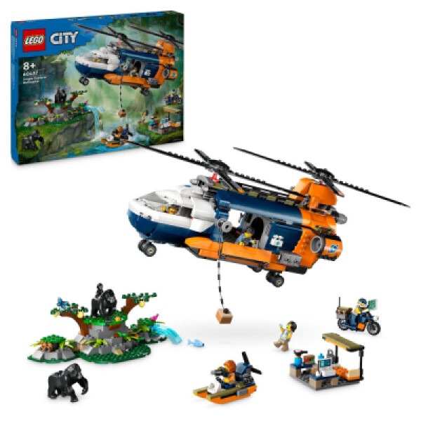 LEGO® City 60437 Helikoptéra na průzkum džungle základním táboře