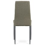 Jídelní židle, potah lanýžová látka, kov antracitový matný lak