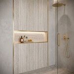 REA - Samolepicí dekorativní lišta P14454CA 3,8cm Brush Gold HOM-09986