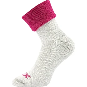 VOXX Ponožky zimní dámské QUANTA z merino vlny MAGENTA 35-38 105871