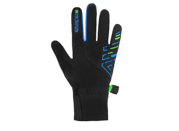 Etape Puzzle dětské rukavice černá/modrá vel. 7-8