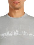 Pánské merino triko s krátkým rukávem ICEBREAKER Mens 150 Tech Lite SS Tee Massif, Proto Grey velikost: L