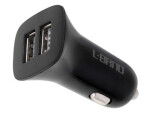 Nabíječka 10W do auta L-BRNO Dual USB + Type-c černá