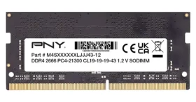 PNY MN8GSD42666 / Operační paměť / 8 GB / DDR4 / 2666 MHz / SO-DIMM / CL19 (MN8GSD42666-SB)