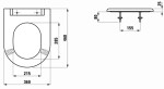 Laufen - Libertyline WC sedátko bez poklopu, bílá H8914700000001