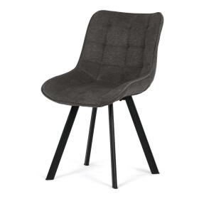 Jídelní židle, šedá, látka, HC-V3068 GREY2
