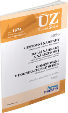 ÚZ 1674 Cestovní náhrady