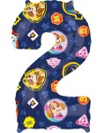 Tlapková patrola balónek číslo 2, 66 cm x 43 cm Amscan Tlapková patrola balónek číslo 2, 66 cm x 43 cm Amscan