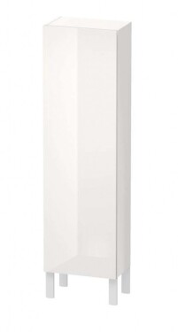 DURAVIT - L-Cube Skříňka vysoká 132x40x24 cm, pravá, lesklá bílá LC1168R2222