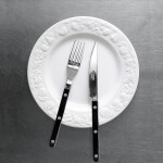 SABRE PARIS 4-dílná sada příborů Bistrot Brillant – Black, černá barva, kov, plast