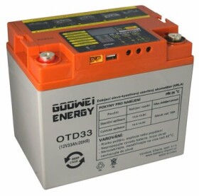 GOOWEI ENERGY DEEP CYCLE (GEL) baterie 12V/33Ah (OTD33)