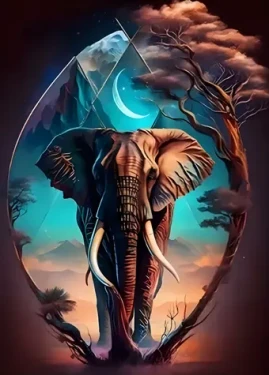 Diamantové malování - Africký klenot