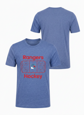 Outerstuff Dětské Tričko New York Rangers Goal Tender Ss Triblend Tee Velikost: Dětské let)