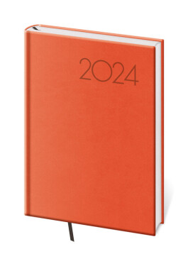 Diář 2024 denní A5 Print Pop - oranžový