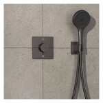 HANSGROHE - ShowerSelect Comfort E Termostatická baterie pod omítku, pro 2 spotřebiče, kartáčovaný černý chrom 15578340