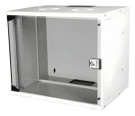 Equip ECO 540x400mm světle šedá / Nástěnný rozvaděč / 19" / 9U / Skleněné dveře (EWM-09-5440-G)