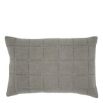 Chic Antique Prošívaný povlak na polštář Aix Vintage Latte 40 × 60 cm, šedá barva, textil