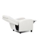 TV a relaxační křeslo, manuální polohování push back, potah manšestrová béžová látka