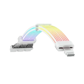 Gamemax 12VHPWR modulární kabel bílá / PCIe napájecí kabel / 16-pin / pro modulární zdroje (12VHPWR CABLE-WH)