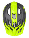 Dětská cyklistická přilba ETAPE Hero, barva antracit/žlutá fluo mat (velikost S/M pro obvod hlavy 53-55 cm)