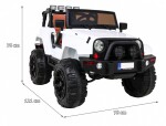 Mamido Elektrické autíčko Jeep All Terrain bílé