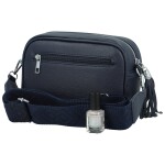 Stylová dámská koženková crossbody MaxFly Rozana, tmavě modrá